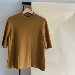 Mockneck Split Hem Sweater (Sized L/XL)